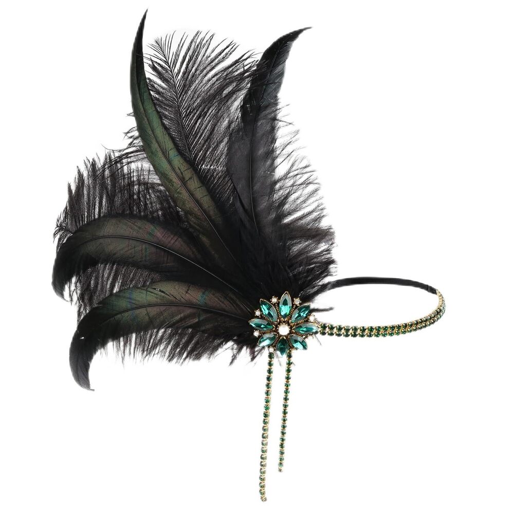 1259 Flapper Headband 1920s Accessory Roaring 1920s Headpieces Great Gatsby